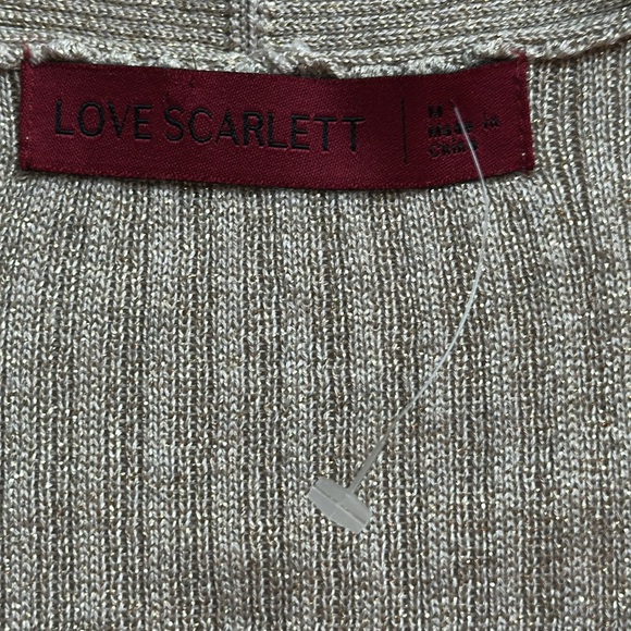 Shimmering Gold Women's Cardigan - Picture 10 of 14